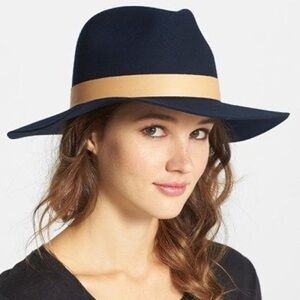Janessa Leone Amelia Navy Hat